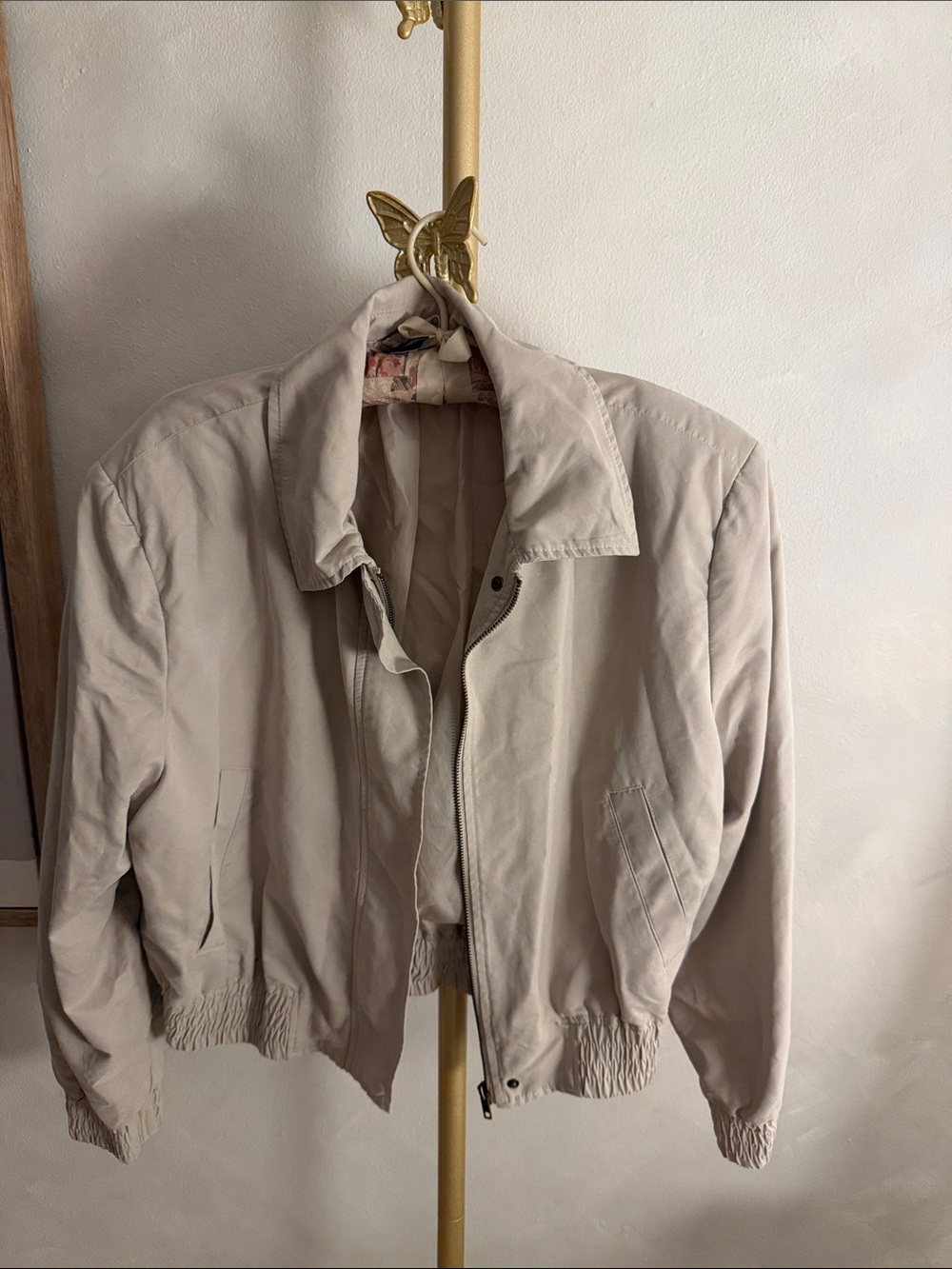 H&M Beige Woman Bomber Jacket
